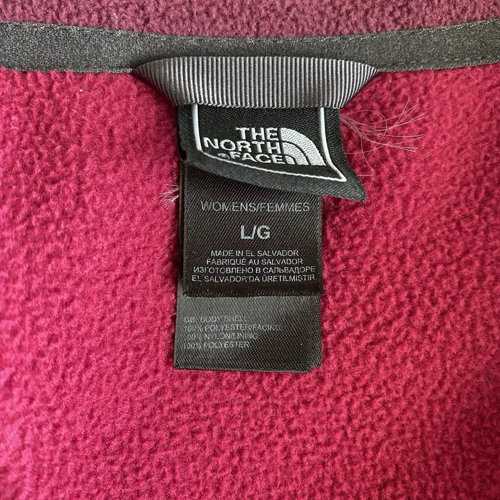 The North Face Fleece Jacket Full Zip Khumbu Purple Pink Cozy Women's Large - Picture 4 of 9